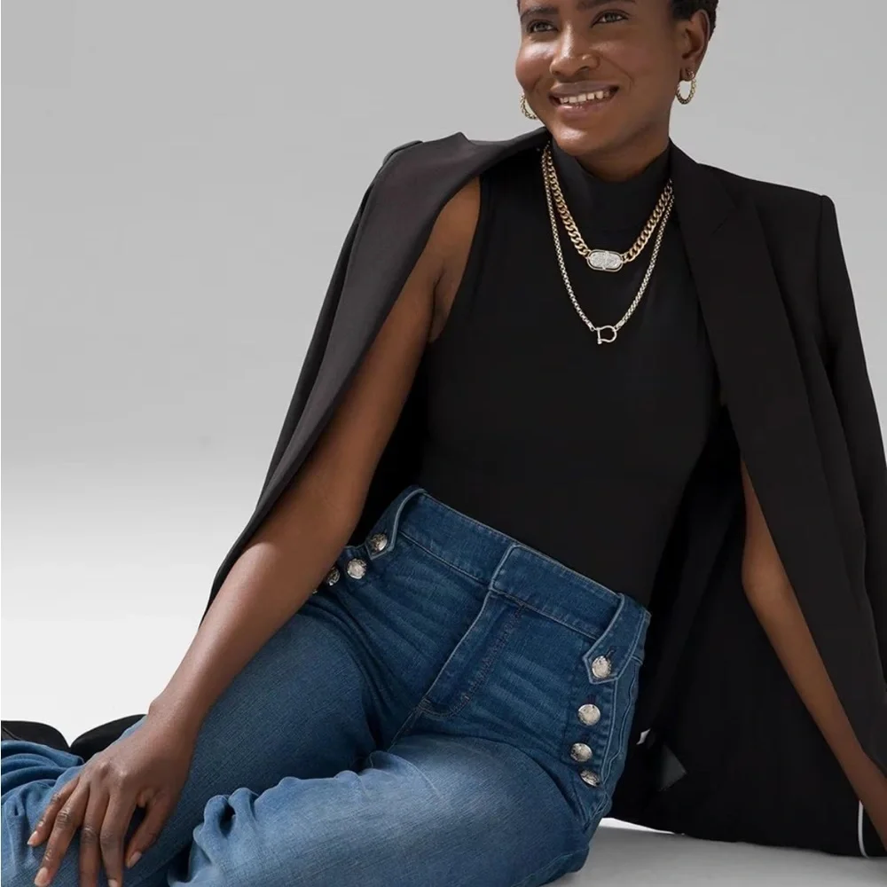 WHBM FORME™ All Ways Stretch Mock Neck Tank - Picture 12 of 13